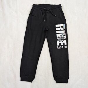 Black Ride Faster Jogger Pants – Sporty Comfort Meets Street Style 6/7, 7/8, 8/9